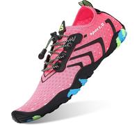 SAGUARO Unisex Zapatos de Agua Antideslizante Secado Rápido Natación Playa Surf Escarpines para Hombre Mujer Rosa 38