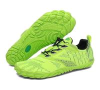SAGUARO Zapatillas Barefoot Hombre Mujer Zapatillas Minimalistas para Deportes Acuaticos - Ligeras Antideslizante Respirable con Caja Suela Zero Drop, Verde Chartreuse, 37 EU
