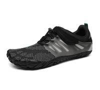SAGUARO Zapatillas Barefoot Hombre Mujer Zapatillas Minimalistas Zapatos Barefoot Calzado Minimalistas Zapatillas de Trail Running Barefoot Shoes para Zero Drop Suela Negro Espeluznante,Gr.42