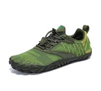 SAGUARO Zapatillas Barefoot Hombre Mujer Zapatillas Minimalistas Zapatos Barefoot Calzado Minimalistas Zapatillas de Trail Running Barefoot Shoes para Zero Drop Suela Verde Bosque,Gr.44