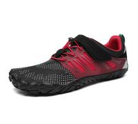 SAGUARO Zapatillas Barefoot Hombre Mujer Zapatillas Minimalistas Zapatos Barefoot Calzado Minimalistas Zapatillas de Trail Running Barefoot Shoes para Zero Drop Suela Alizarin Rojo Carmesí,Gr.44