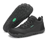 SAGUARO Zapatillas Barefoot Hombre Zapatillas Minimalistas Mujer Zapatillas de Trail Running Antideslizantes Zapatos Barefoot Calzado Descalzo con Suela Zero Drop Negro,EU Gr.46