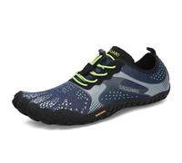 SAGUARO Zapatillas Barefoot Hombre Zapatos Minimalistas Mujer Zapatillas de Trail Running Ligera Calzado Barefoot para Wide Tox Box Azul Oxford,Gr.45