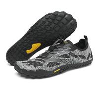 SAGUARO Zapatillas Minimalistas Barefoot Hombre Mujer - Zapatos de Trail Running para Deportes Acuaticos - Ligeras Antideslizante Respirable con Caja Suela Zero Drop, Grasa Negra, 37 EU