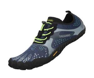 SAGUARO Zapatos Barefoot Hombre Zapatillas Minimalistas Mujer Calzado Trail Running Azul 40