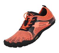 SAGUARO Zapatos Barefoot Hombre Zapatillas Minimalistas Mujer Calzado Trail Running Naranja 42