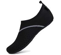 SAGUARO Zapatos de Agua Hombre Mujer Zapatos de Piel descalza para Surf Swim Beach Playa Yoga,01-Negro,40/41