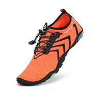 SAGUARO Zapatos de Agua Mujer Hombre Escarpines Piscina Secado Zapatillas para Nadar Ligeros Calzado para Vela, Naranja Mixto, 39 EU