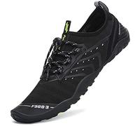 SAGUARO Zapatos de Agua Mujer Hombre Escarpines Piscina Secado Zapatillas para Nadar Ligeros Calzado para Vela, Negro, 40 EU