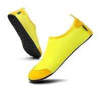 SAGUARO Zapatos de Agua Mujer Unisex Escarpines Cómodo Antideslizante Hombre Zapatillas para Playa Natación Deportes Amarillo 36/37 EU