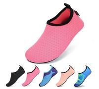 SAGUARO Zapatos de Agua Niño Niña Slip on Respirable Calcetines de Natación Piscina de Playa Escarpines,071 Rosa,20/21