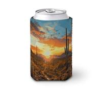 Saguaros at Sunset - Fundas reutilizables aisladas para tazas, manga de café, divertida y duradera, funda de neopreno para bebidas frías y calientes, soporte para bebidas para café helado