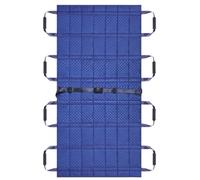 SAGZLKD Almohadilla de posicionamiento para Cama con Asas, sábanas deslizantes para Mover Pacientes, sábanas para Cama de Hospital para Personas Mayores para Girar Blue, 80x160cm