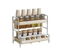 SAGZLKD Estantes de Almacenamiento para baño, Cocina y Otro, los estantes de Almacenamiento multifuncionales de encimera Son adecuados para almacenar Las Necesidades diarias A,33.6x18.5x25.6cm