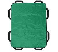 SAGZLKD Sábana de traslado con Asas, Adecuada para Personas obesas, Personas Mayores y Pacientes Que Necesitan ser trasladados Green,100x120cm