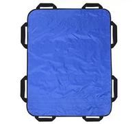 SAGZLKD Sábana de traslado con Asas, Adecuada para Personas obesas, Personas Mayores y Pacientes Que Necesitan ser trasladados Blue,100x120cm
