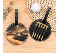 Sahara - Bolsa organizadora de camisetas de golf Desert - Bolsa deportiva portátil negra con clip para cinturón - Compañero de campo de golf fácil de transportar