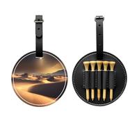 Sahara Desert - Bolsa de almacenamiento para camisetas de golf con estampado negro, diseño portátil, fácil de organizar, Negro -, Talla única