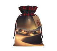 Sahara Desert - Bolsa de regalo con cordón de 8.3 x 11.8 pulgadas, decoración de fiesta de Navidad