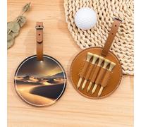 Sahara Desert - Bolsa organizadora de camisetas de golf - Bolsa deportiva portátil marrón con clip para cinturón - Compañero de campo de golf fácil de transportar
