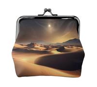 Sahara Desert - Carteras pequeñas para mujer, carteras para mujer, monedero para mujer, cartera pequeña para mujer, bolsa de maquillaje pequeña para bolso, Black, Talla única, Organizador de bolsas