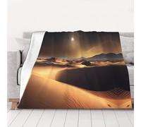 Sahara Desert - Manta de franela estampada de 50 x 40 pulgadas, manta de franela suave, perfecta para decoración de otoño para el hogar y viajes (30-80 pulgadas)
