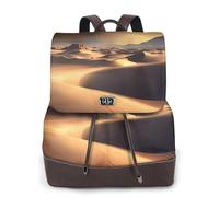 Sahara Desert - Mochila de cuero para mujer, bolsa para libros de escuela secundaria y universidad, mochila ligera e informal para cada temporada