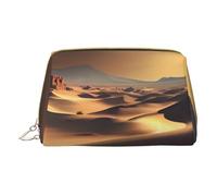 Sahara Desert - Neceser portátil de viaje, unisex, cierre de cremallera, adecuado para uso diario, White, Talla única