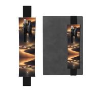 Sahara Desert - Soporte ajustable de piel para bolígrafos, cuadernos, calendarios, tableta, banda elástica, marcapáginas y soporte para lápices