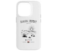 Sahara Desierto Egipto Bandera árabe Script Sahara Souvenir Carcasa para iPhone 14 Pro