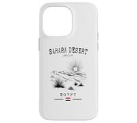 Sahara Desierto Egipto Bandera árabe Script Sahara Souvenir Carcasa para iPhone 14 Pro MAX
