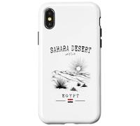 Sahara Desierto Egipto Bandera árabe Script Sahara Souvenir Carcasa para iPhone X/XS