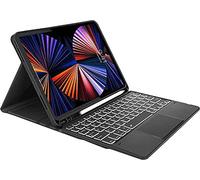 Sahara - Funda tipo libro con teclado para iPad Pro 12.9 (4ª, 5ª y 6ª generación 2020-2022), color negro, (TB00039)