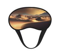 Sahara - Máscara opaca para dormir del desierto, poliéster suave, antiluz, elegante, adecuada para hombres y mujeres, para el trabajo diario y viajes al aire libre.