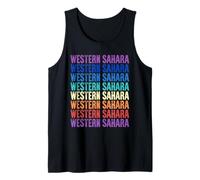 Sáhara Occidental Colorido Camiseta sin Mangas