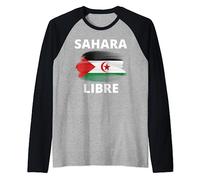 Sahara Occidental Libre, sahara libre,free western sahara Camiseta Manga Raglan