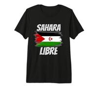 Sahara Occidental Libre, Sahara Libre,Free Western Sahara Camiseta Premium