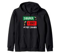 Sahara Occidental Libre, Sahara Libre,Free Western Sahara Sudadera con Capucha