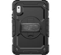 SaharaCase Defense Series - Funda para Lenovo Tab M9 (2023) [parachoques a prueba de golpes] Protección resistente y antideslizante, soporte integrado con correa de mano, color negro