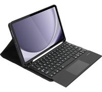 SaharaCase ProTouch - Funda tipo libro con teclado TrackPad para Samsung Galaxy Tab A9+, soporte integrado, almohadilla de pista integrada, teclado retroiluminado extraíble, color negro