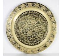 Saharashop 'Oriental - Bandeja de té tefor Diámetro 40 cm Oro