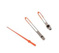 Saharuse 1 Juego de Agujas GMT Plateadas y Naranjas NH35 con luminiscencia Verde for Relojes Movimiento NH34/NH36 (Piezas for modificados)