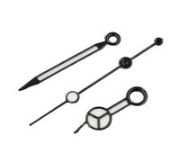 Saharuse 1 Juego de manecillas Luminosas Verdes 12,5 x 8 mm for Relojes con Movimiento NH35, NH36, 7S26, 7S36, 4R35 y 4R36. Accesorios for(Silver Yellow)