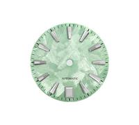 Saharuse 1 Unidad, 28,5mm, Esfera Sakura BGW9 C3 Lume Rosa, Fecha a Las 6 en Punto for Texto de Movimiento NH35 NH36(Light Green,3o Clock)