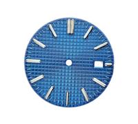 Saharuse 1 Unidad, Esfera de 31,8 Mm NH35, Fecha día celosía Compatible con NH35/NH36/Mioyta 8215/8285, Piezas Repuesto Reloj Movimiento(Blue,Miyota 8215)