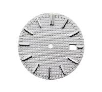 Saharuse 1 Unidad, Esfera de 31,8 Mm NH35, Fecha día celosía Compatible con NH35/NH36/Mioyta 8215/8285, Piezas Repuesto Reloj Movimiento(White,NH35)