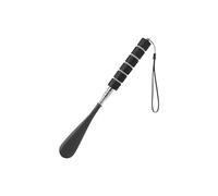 Saharuse Cuerno Telescópico for Zapatos, Mango Largo De 30cm-71cm, Longitud Ajustable Acero Inoxidable, 1/2 Uds(Black)