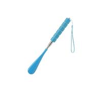 Saharuse Cuerno Telescópico for Zapatos, Mango Largo De 30cm-71cm, Longitud Ajustable Acero Inoxidable, 1/2 Uds(Blue)