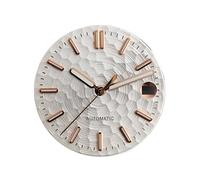 Saharuse Esfera de 28,5mm con patrón geométrico Dorado/Azul/Verde, Adecuada for Accesorios Reloj Movimiento automático NH35, 1 ud(6)