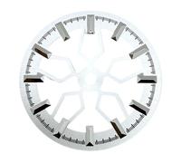 Saharuse Esfera de Reloj Esqueleto con luz Verde, 28,5 MM, Accesorios modificación Movimiento NH70, 1 ud(Gun Lumin)